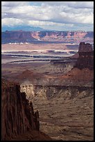 Island in the Sky seen from High Spur. Canyonlands National Park ( color)