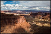 Mesas and canyons from High Spur, Orange Cliffs Unit, Glen Canyon National Recreation Area, Utah. USA ( color)