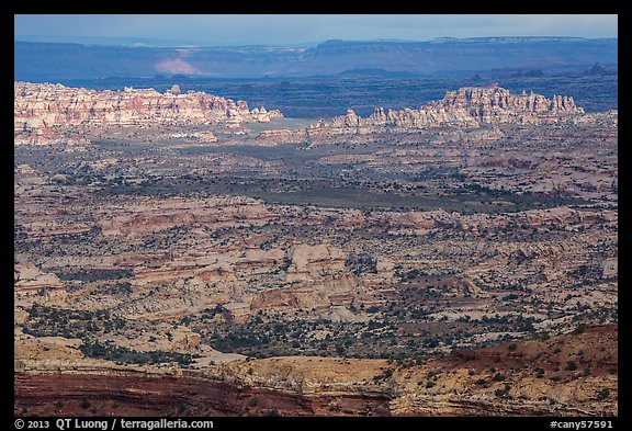 Maze District seen from Orange Cliffs. Canyonlands National Park, Utah, USA.