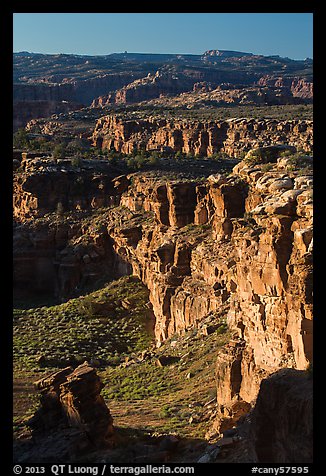 Cliffs near the Dollhouse. Canyonlands National Park, Utah, USA.