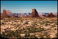 Land of Standing rocks, Maze District. Canyonlands National Park, Utah, USA.