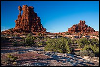 The Eternal Flame, late afternoon, land of Standing rocks. Canyonlands National Park, Utah, USA.