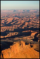 Aerial View of Under the Ledge country. Canyonlands National Park, Utah, USA.