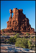 Eternal Flame, late afternoon. Canyonlands National Park, Utah, USA. (color)