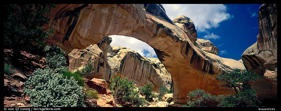 Hickman natural arch. Capitol Reef National Park (color)