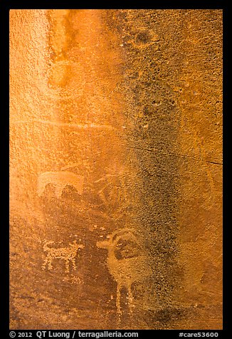 Fremont Petroglyphs. Capitol Reef National Park (color)
