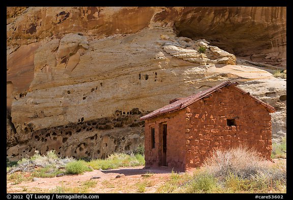 Behunin Cabin. Capitol Reef National Park (color)