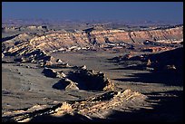 Waterpocket Fold from Strike Valley overlook, late afternoon. Capitol Reef National Park, Utah, USA.