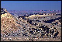 Waterpocket Fold from Strike Valley overlook, late afternoon. Capitol Reef National Park, Utah, USA.