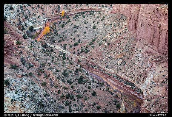 Goosenecks of Sulfur Creek. Capitol Reef National Park, Utah, USA.