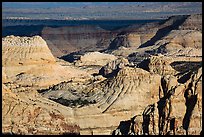 Navajo Sandstone domes across Waterpocket Fold. Capitol Reef National Park, Utah, USA.