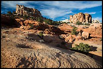 Sandstone swirls and domes, North Rim. Capitol Reef National Park ( color)