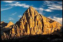 Pectol Pyramid, late afternoon. Capitol Reef National Park, Utah, USA. (color)