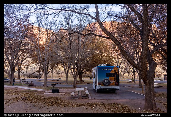 Fruita Campground and RV with Capitol Reef National Park picture. Capitol Reef National Park, Utah, USA.