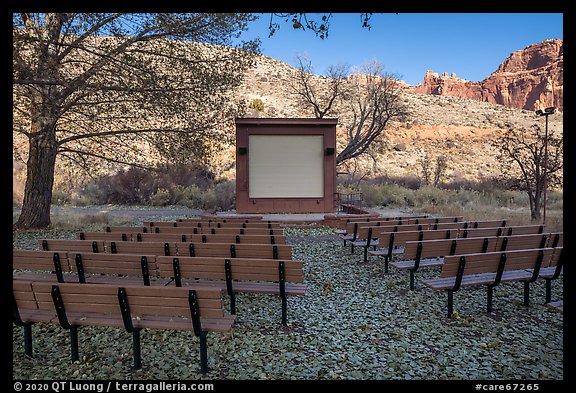 Fruita Campground Amphitheater. Capitol Reef National Park, Utah, USA.