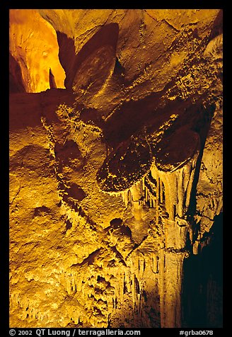 Rare parachute underground formations, Lehman Caves. Great Basin National Park, Nevada, USA.