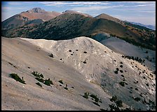 Wheeler Peak and Snake range seen from Mt Washington, morning. Great Basin National Park, Nevada, USA.