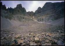 Moraine and North Face of Wheeler Peak. Great Basin National Park, Nevada, USA.