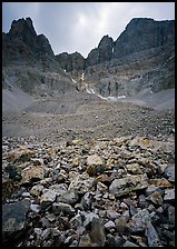 Wheeler Peak Glacier, the lowest in latitude in the US. Great Basin  National Park ( color)