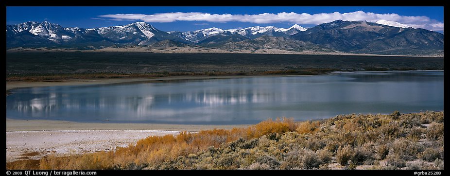 Pond and Snake range. Great Basin National Park (color)