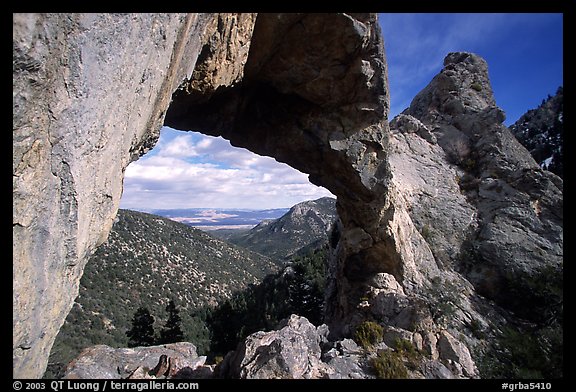 Lexington Arch, afternoon. Great Basin National Park (color)