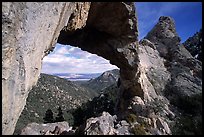 Lexington Arch, afternoon. Great Basin National Park, Nevada, USA. (color)