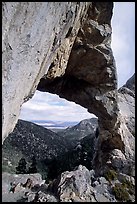 Lexington Arch, afternoon. Great Basin National Park, Nevada, USA.