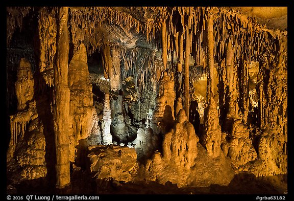 Marble cave formations, Lehman Cave. Great Basin National Park (color)