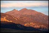 Wheeler Peak and Doso Doyabi, sunrise. Great Basin National Park ( color)