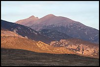 Wheeler Peak and Doso Doyabi, early morning. Great Basin National Park ( color)
