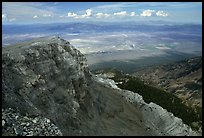 Cliffs below Mt Washington overlooking Spring Valley, morning. Great Basin National Park, Nevada, USA.