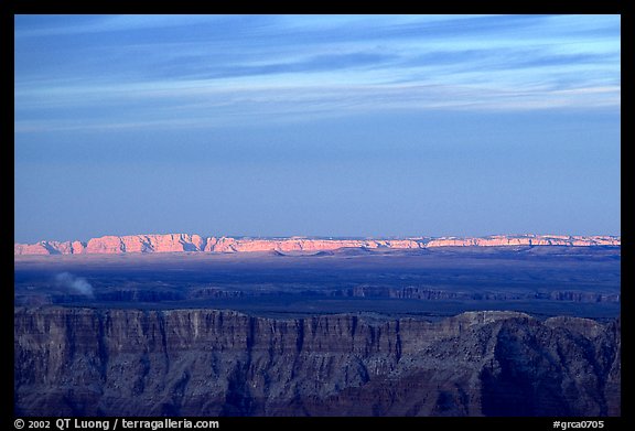 Painted Desert at sunset. Grand Canyon National Park, Arizona, USA.