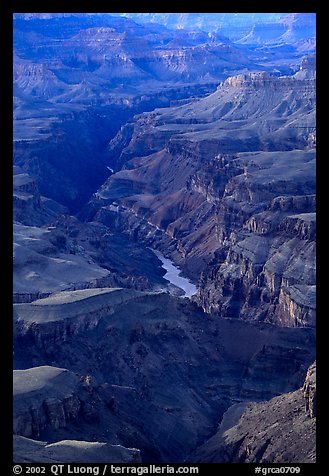 Granite Gorge, afternoon. Grand Canyon National Park, Arizona, USA.