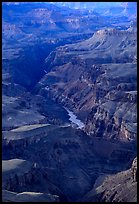Granite Gorge, afternoon. Grand Canyon National Park, Arizona, USA. (color)