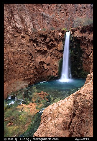 Mooney Falls. Grand Canyon National Park (color)