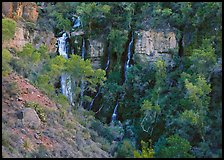 Thunder river lower waterfall, afternoon. Grand Canyon National Park, Arizona, USA.