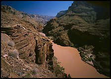 Colorado River between Tapeats Creek and Deer Creek. Grand Canyon National Park, Arizona, USA. (color)