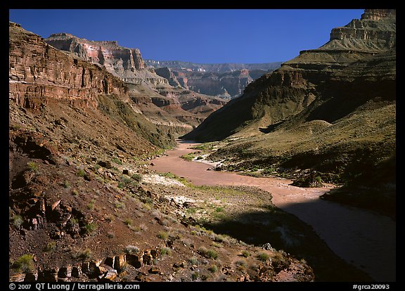Colorado River in autumn. Grand Canyon National Park (color)