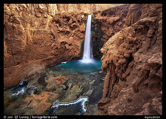 Mooney falls. Grand Canyon  National Park (color)