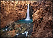 Mooney falls, Havasu Canyon. Grand Canyon National Park, Arizona, USA.