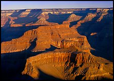 Buttes inside the canyon. Grand Canyon  National Park ( color)