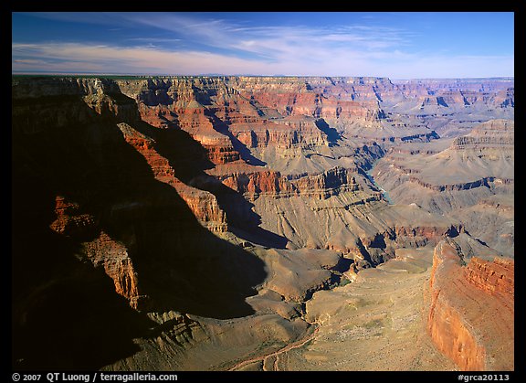 Canyon View from South Rim. Grand Canyon National Park, Arizona, USA.