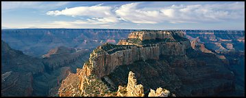 Canyon landscape from Cape Royal. Grand Canyon National Park (Panoramic color)