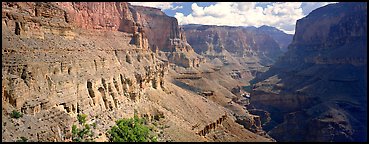 Secondary Canyon. Grand Canyon  National Park (Panoramic color)