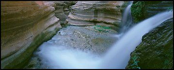 Deer Creek cascading into gorge. Grand Canyon National Park (Panoramic color)