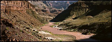 Colorado River meandering through canyon. Grand Canyon National Park, Arizona, USA.