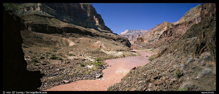 Muddy waters of Colorado River. Grand Canyon National Park (color)