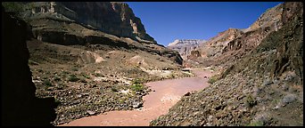 Muddy waters of Colorado River. Grand Canyon  National Park (Panoramic color)