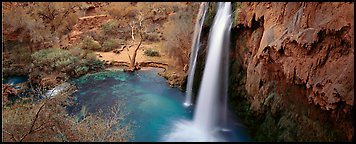 Havasu Fall and turquoise pool. Grand Canyon National Park, Arizona, USA.