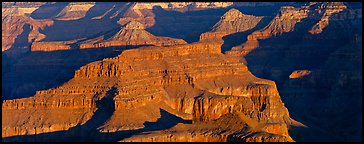 Canyon buttes. Grand Canyon  National Park (Panoramic color)